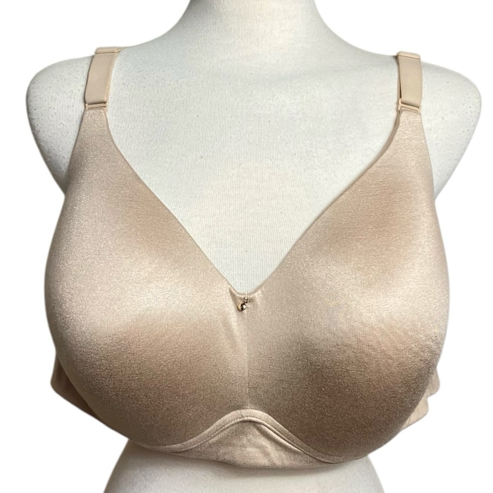 Cacique Cafe Mocha Invisible Back Smoother Lightly Lined No Wire Bra Size 46D